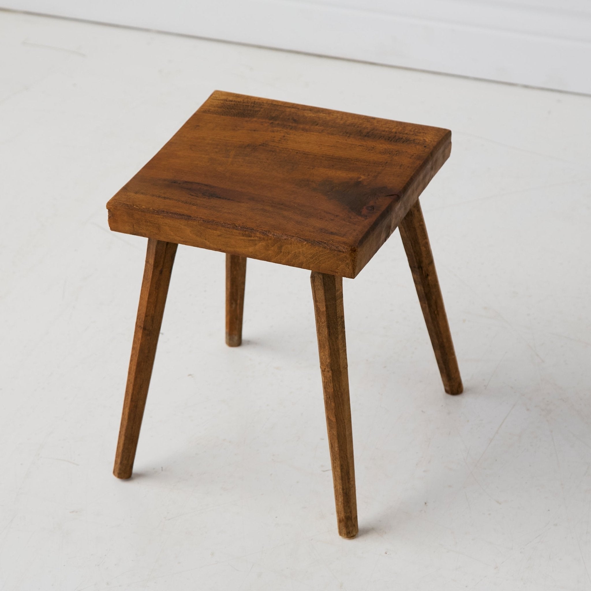 Vintage Walnut Stool - elsie green - furniture