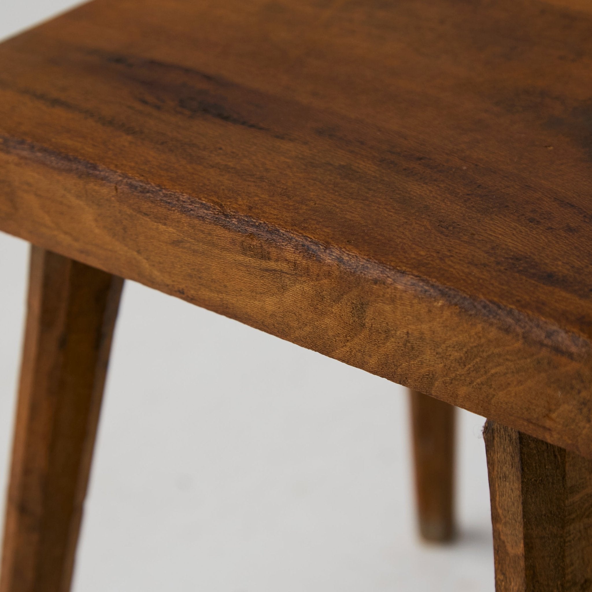 Vintage Walnut Stool - elsie green - furniture