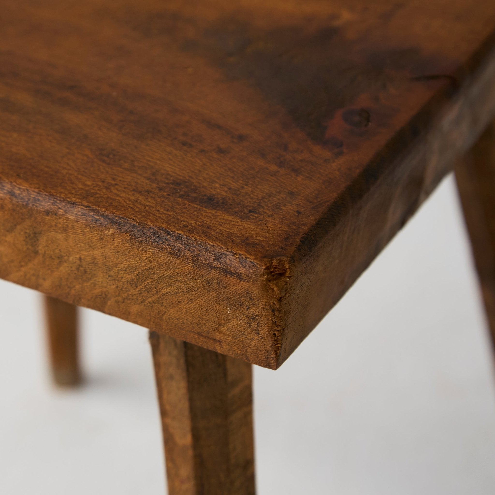 Vintage Walnut Stool - elsie green - furniture