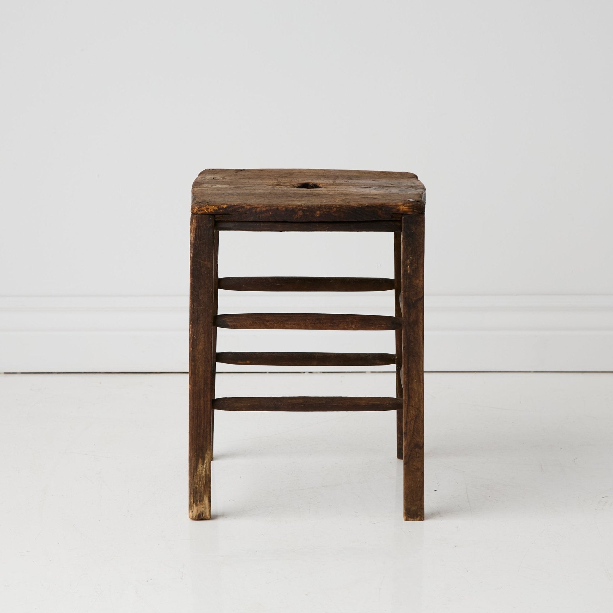 Vintage Wood Stool - elsie green - furniture