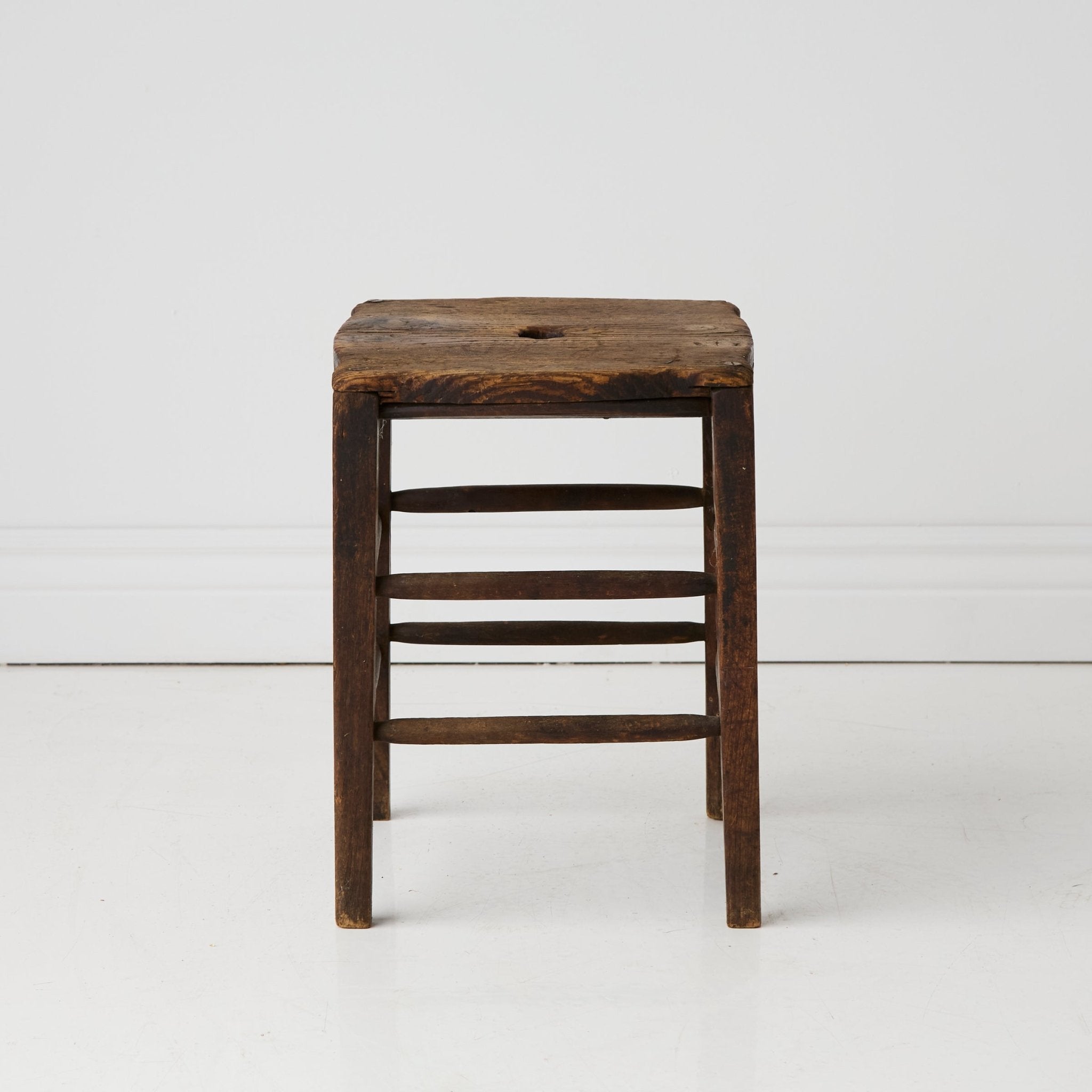 Vintage Wood Stool - elsie green - furniture