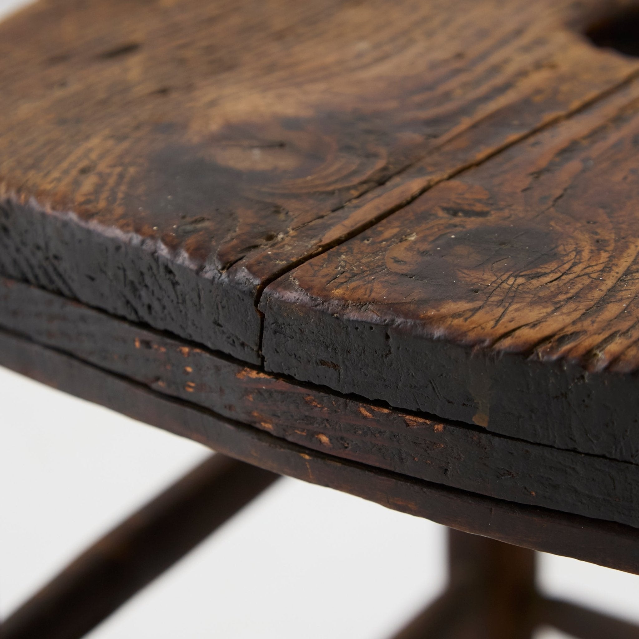 Vintage Wood Stool - elsie green - furniture