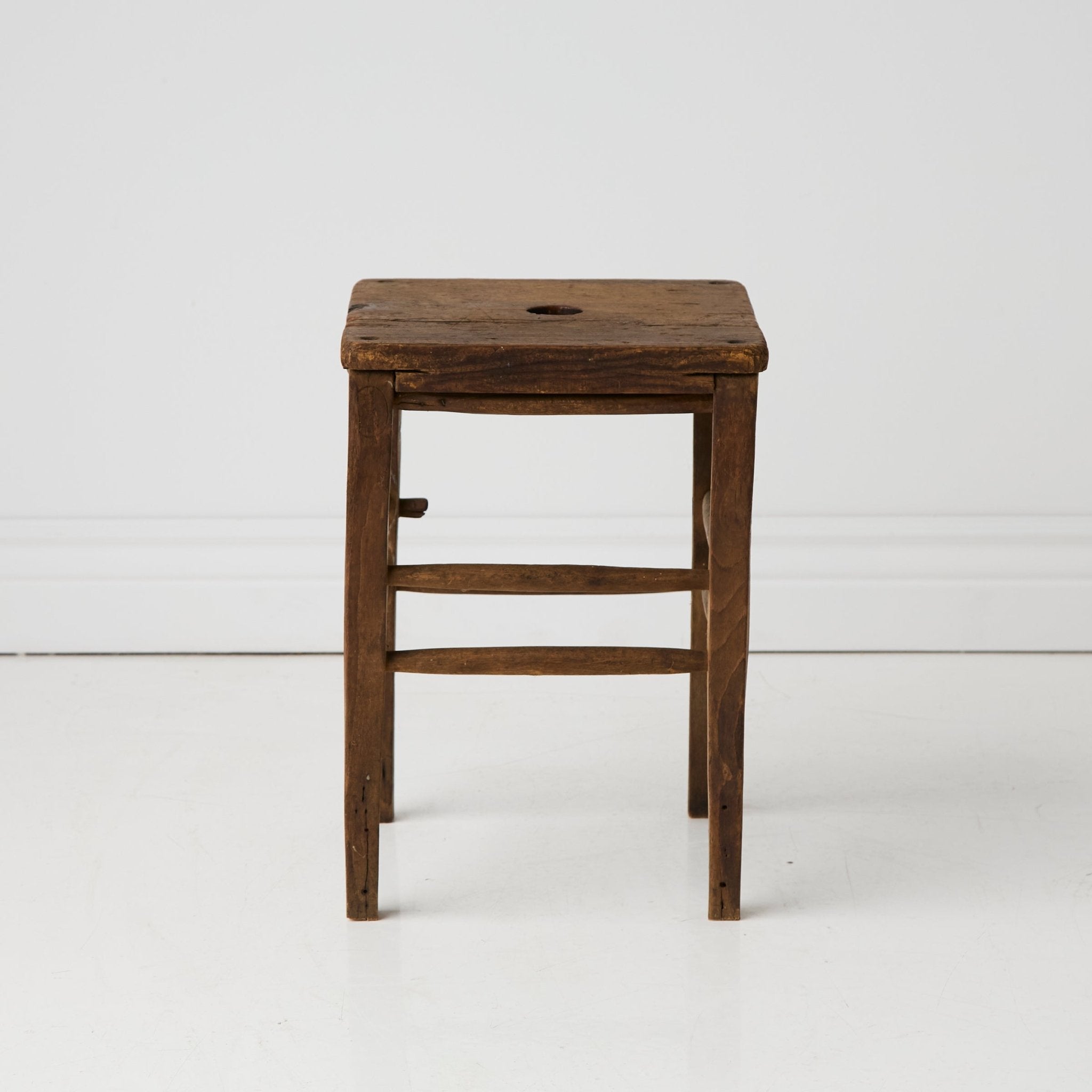Vintage Wood Stool - elsie green - furniture