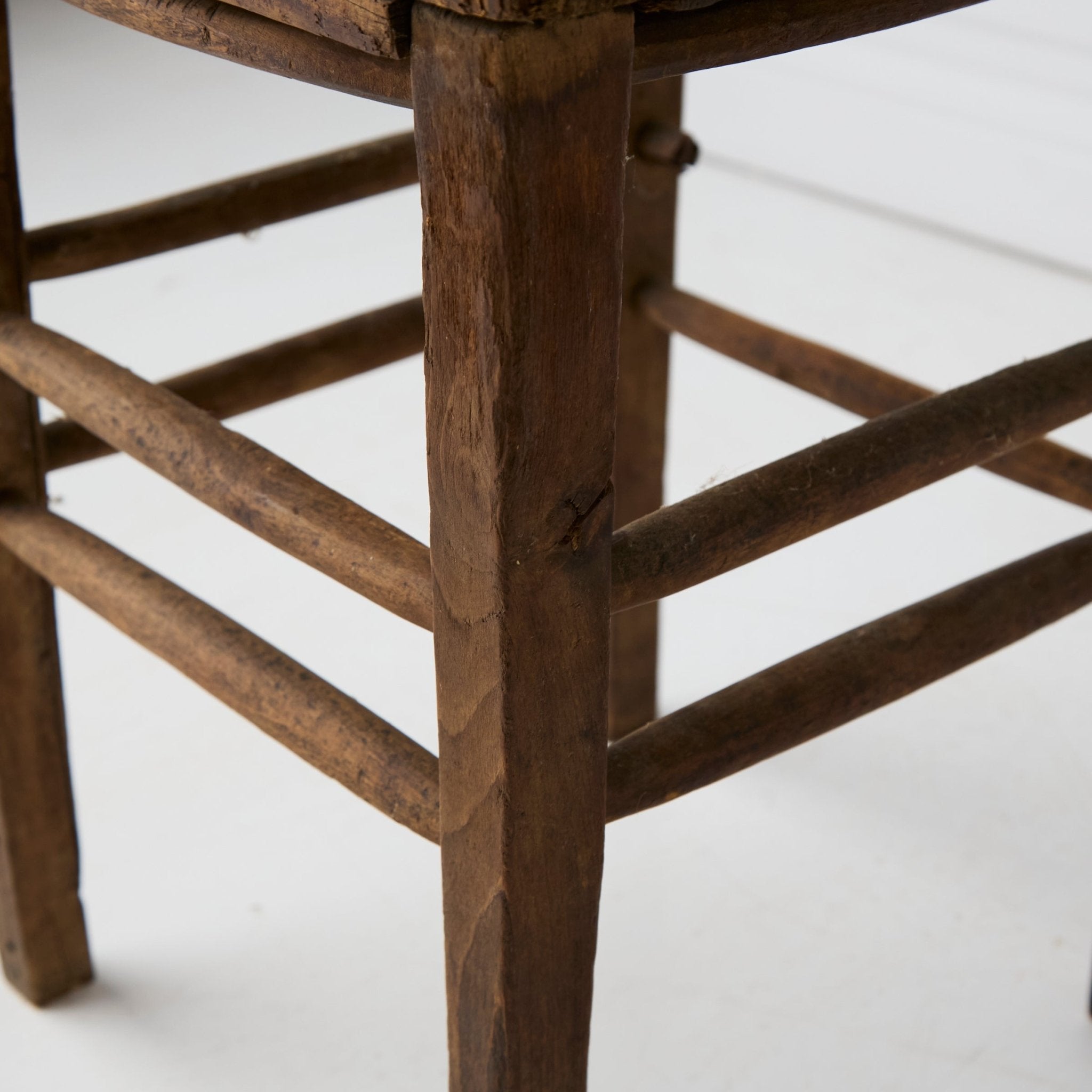 Vintage Wood Stool - elsie green - furniture