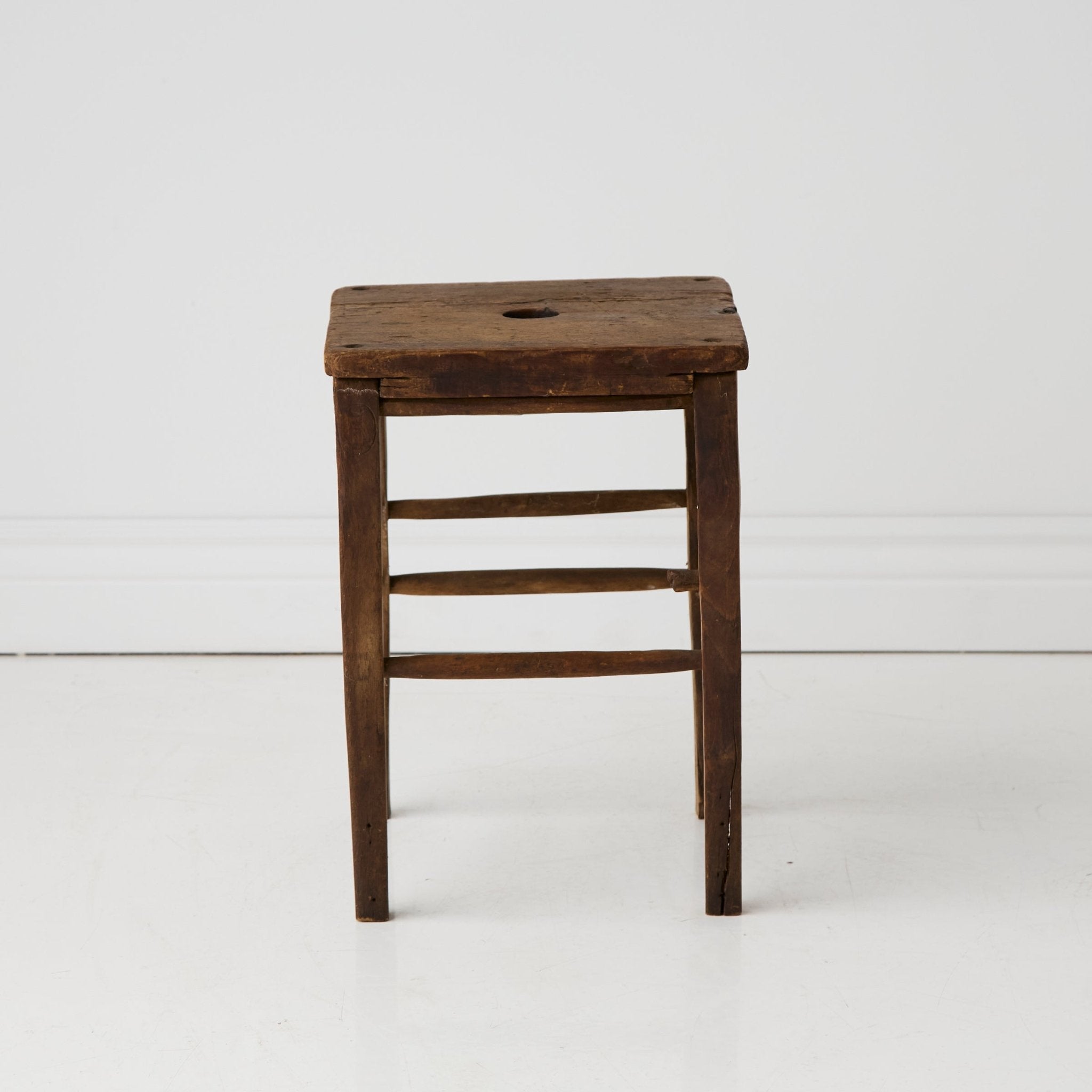 Vintage Wood Stool - elsie green - furniture