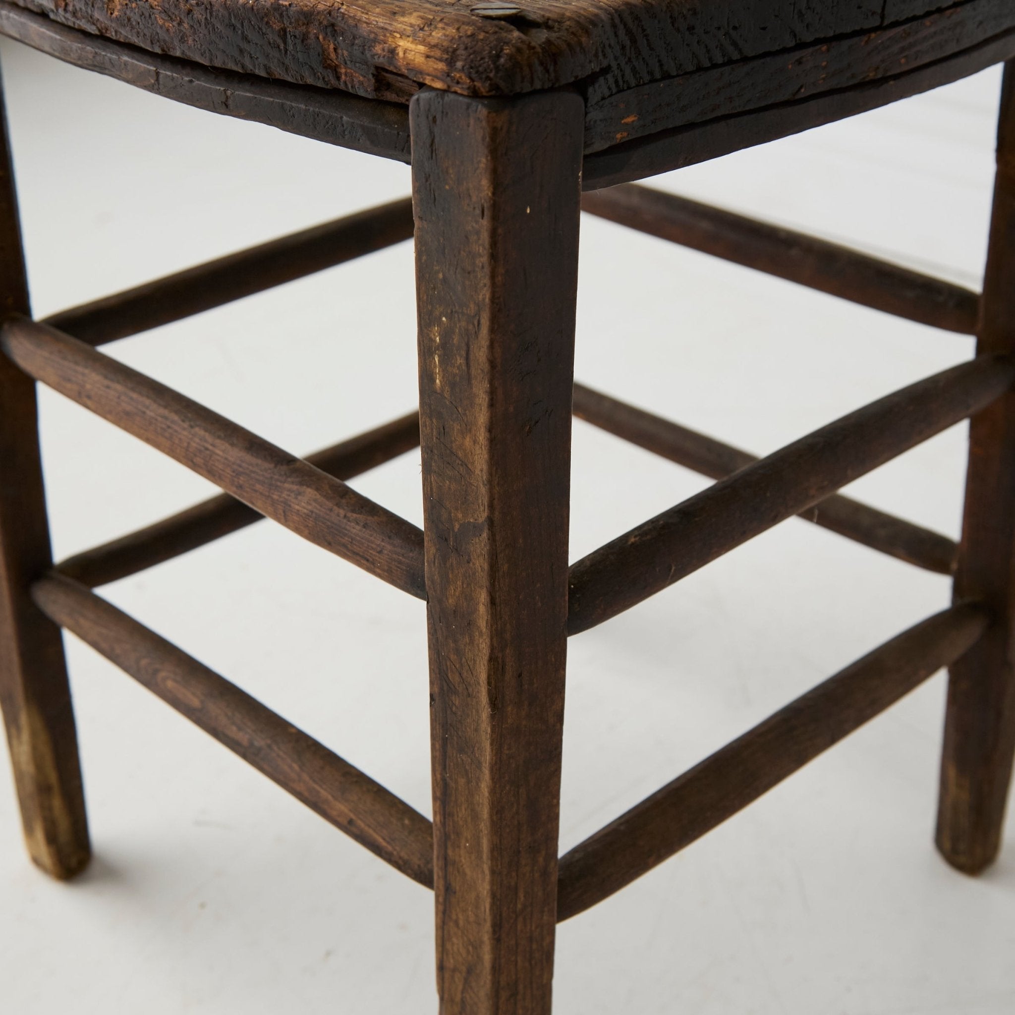 Vintage Wood Stool - elsie green - furniture