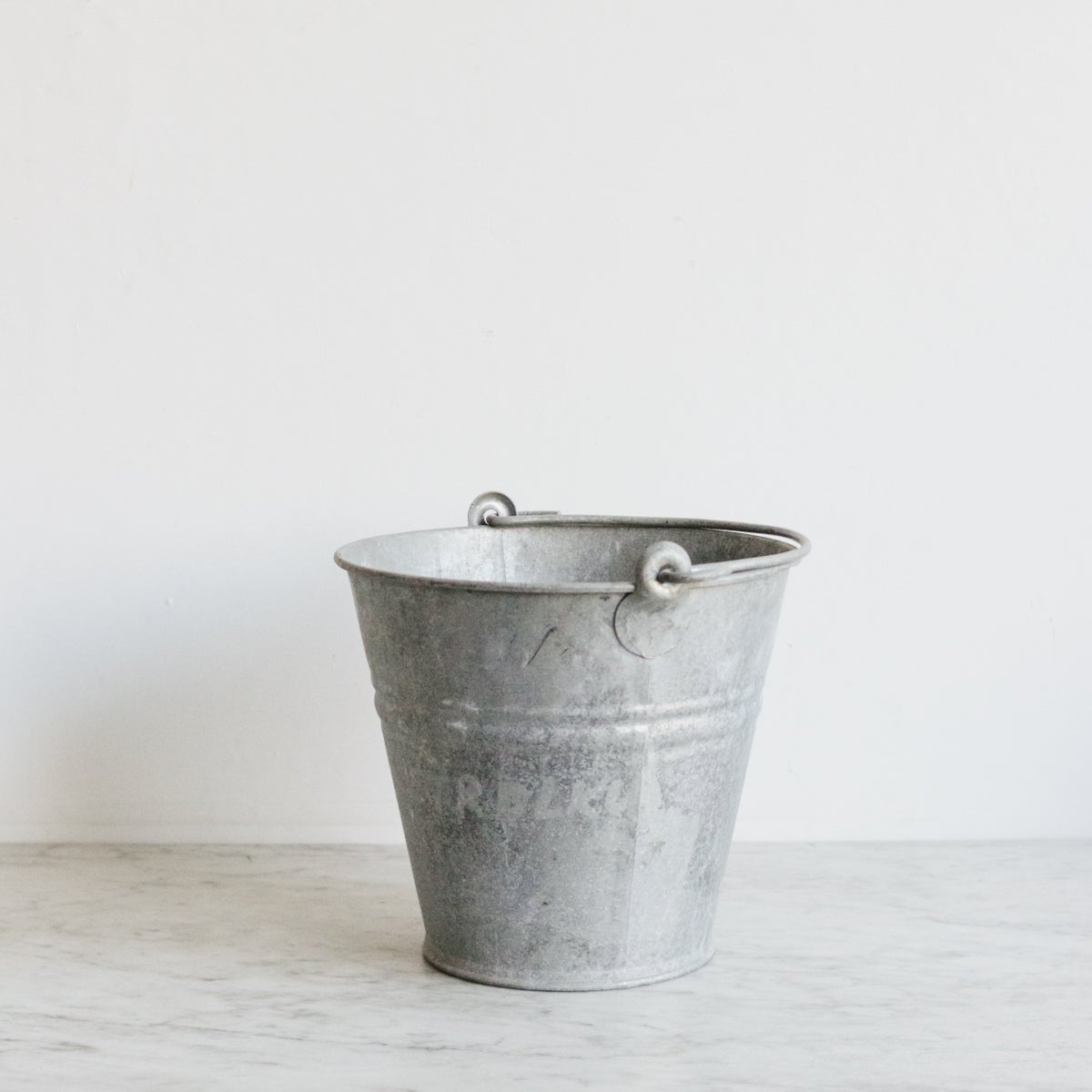 Vintage Zinc Bucket - elsie green - decor