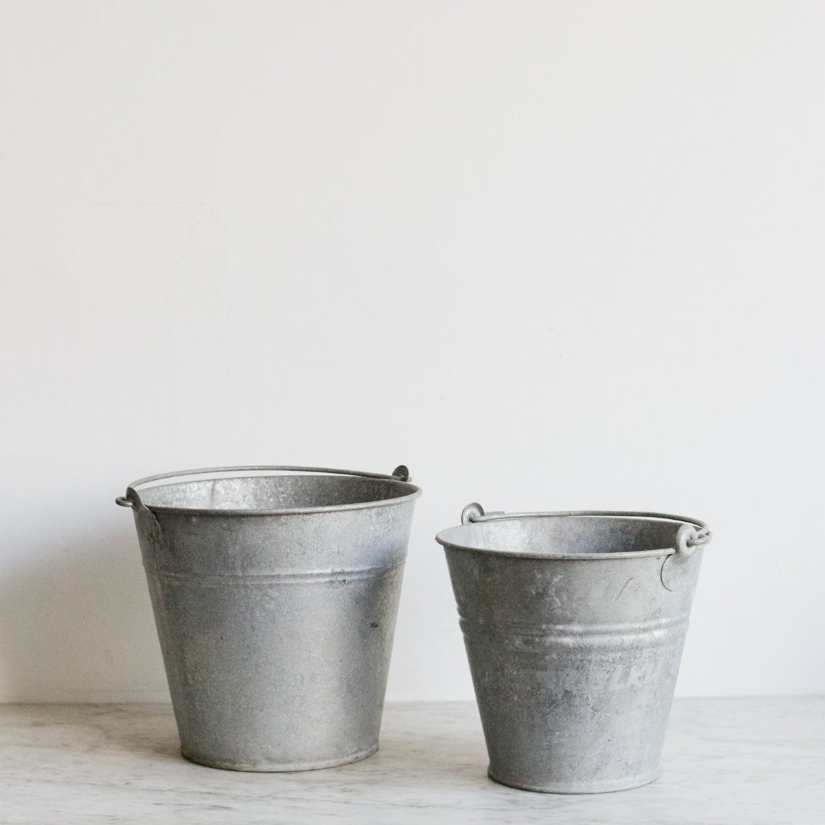 Vintage Zinc Bucket - elsie green - decor