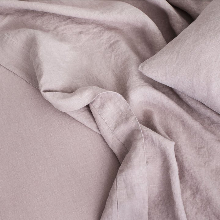 Washed Linen Sheet Set | Dusk - elsie green - Textiles