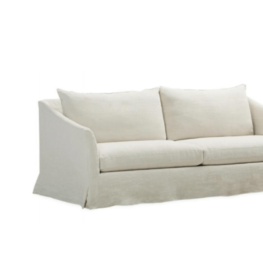 Belgian Slope Arm Slipcovered Sofa - elsie green - Furniture
