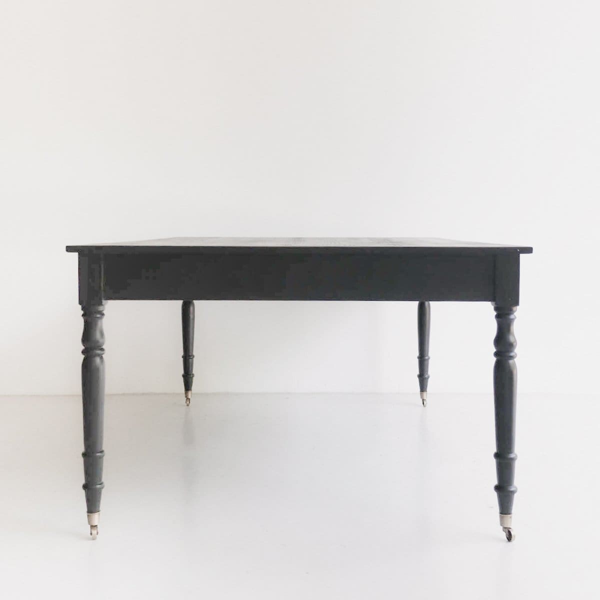 French Inspired Reclaimed Wood Partner's Desk - elsie green - Custom Furniture