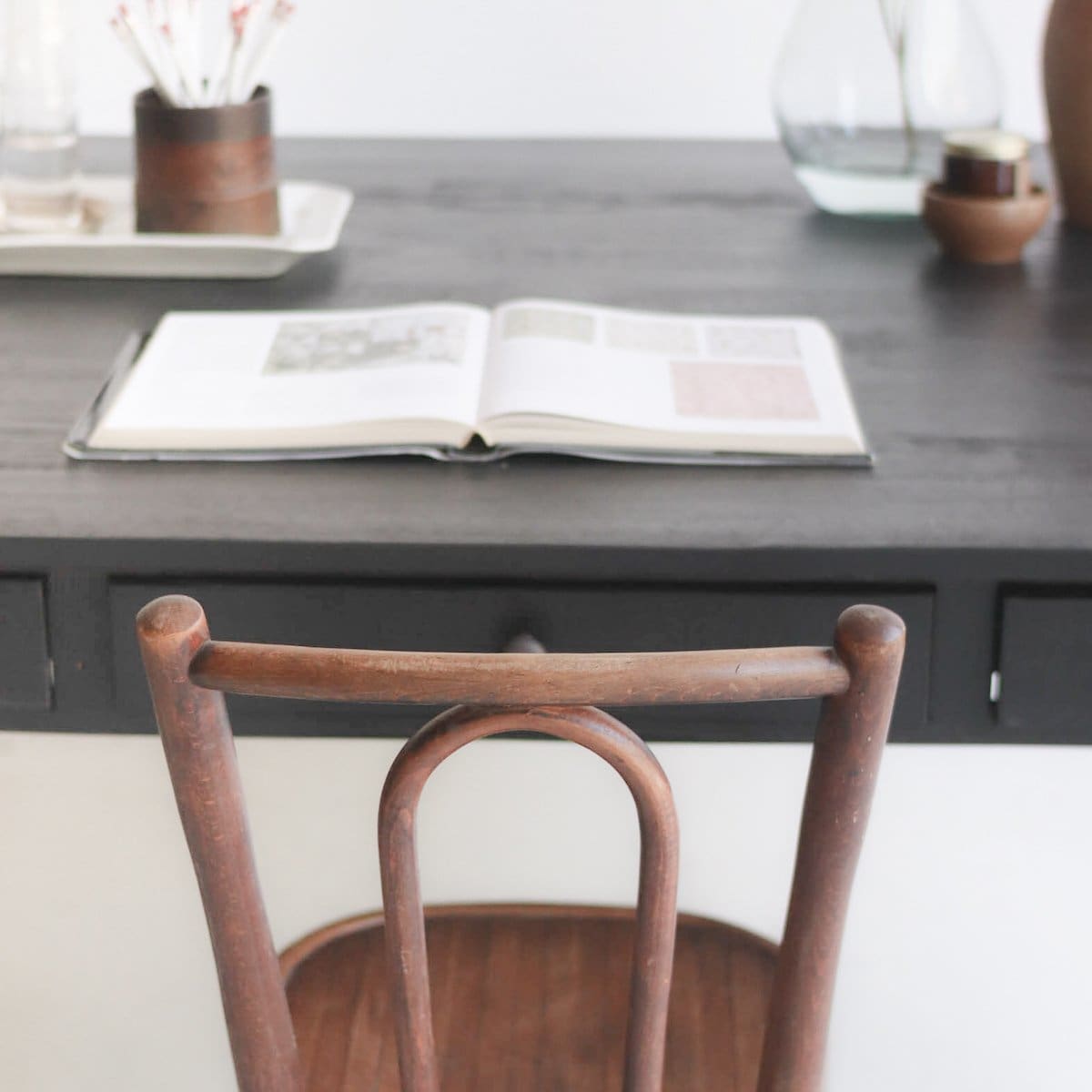 French Inspired Reclaimed Wood Partner's Desk - elsie green - Custom Furniture