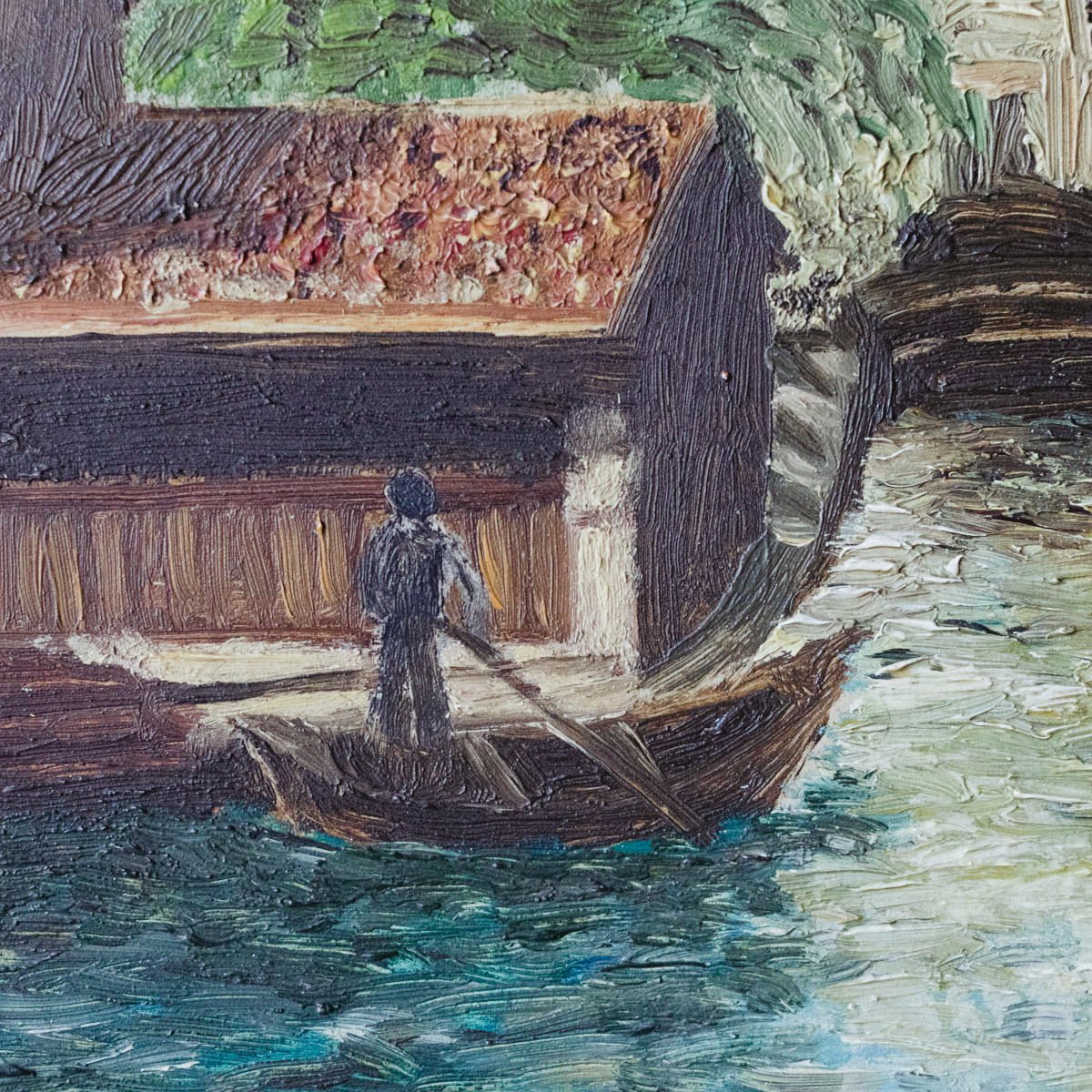 Landscape with Canals Oil Painting - elsie green - Art