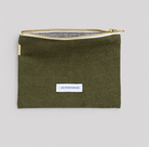 Organic Cotton Large Pouch - elsie green - Decor