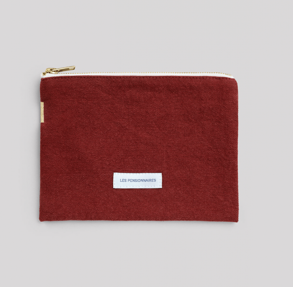 Organic Cotton Large Pouch - elsie green - Decor
