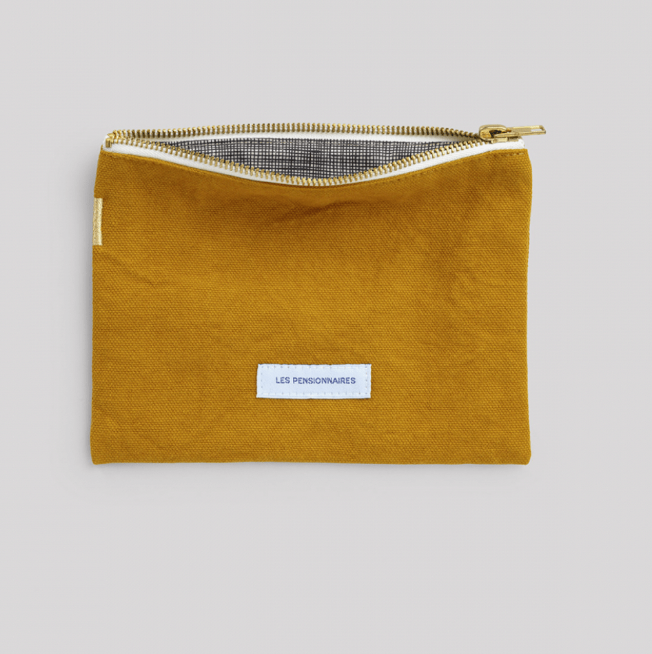Organic Cotton Large Pouch - elsie green - Decor
