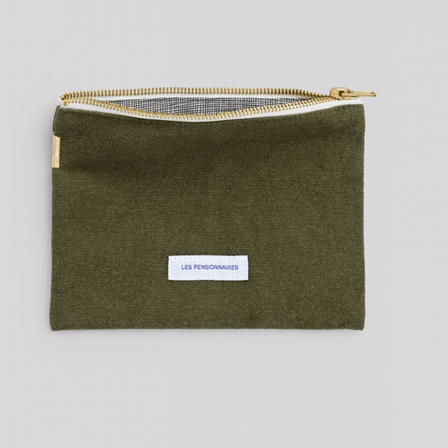 Organic Cotton Small Pouch - elsie green - Decor