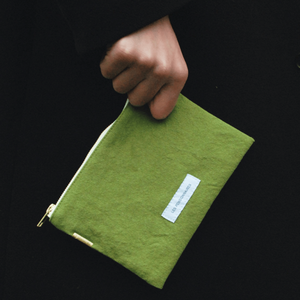 Organic Cotton Small Pouch - elsie green - Decor