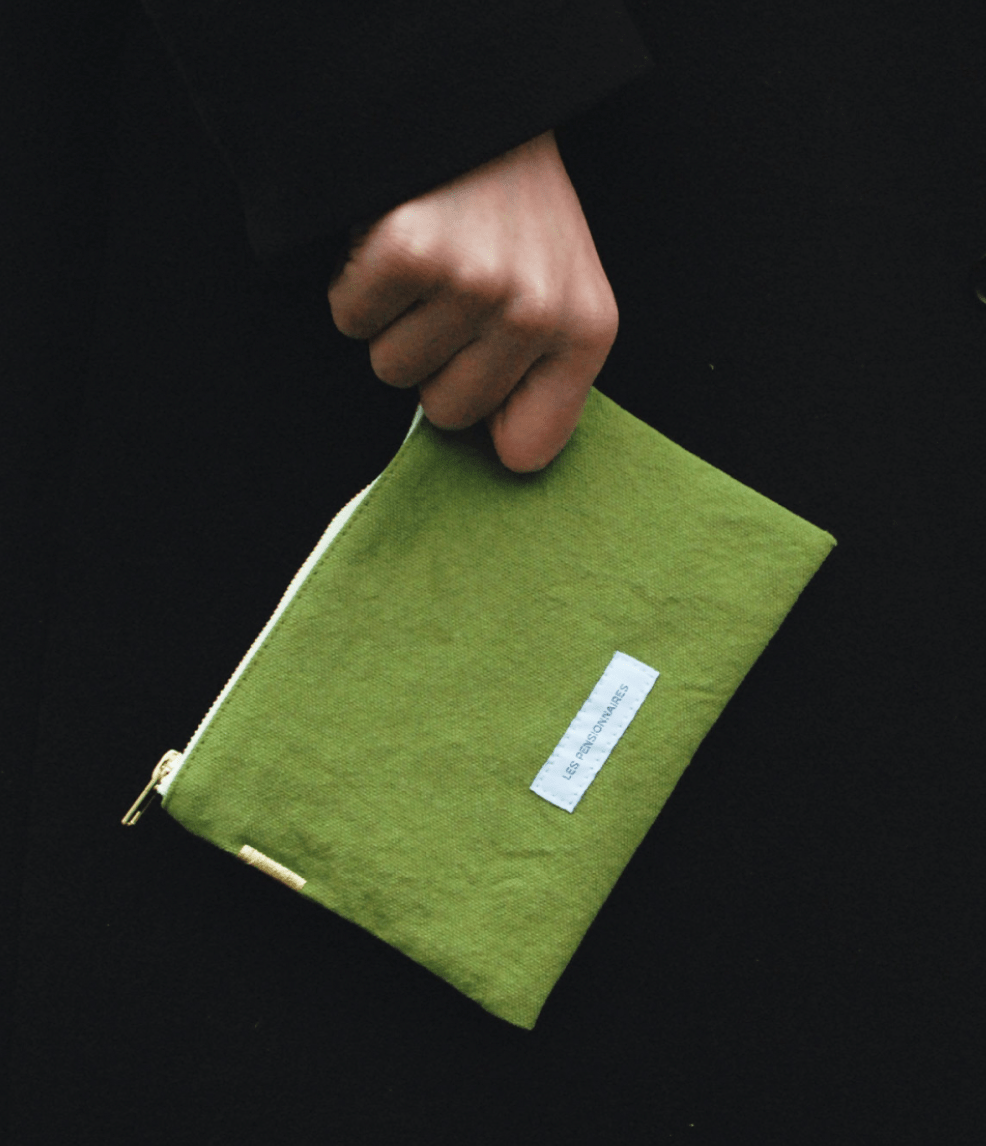 Organic Cotton Small Pouch - elsie green - Decor