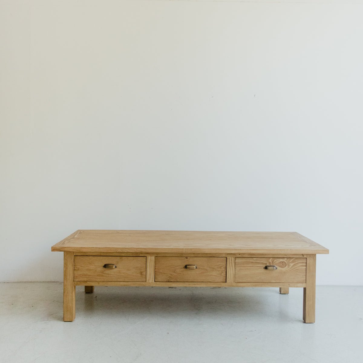 Reclaimed Wood Bread Board Coffee Table - elsie green - Custom Furniture