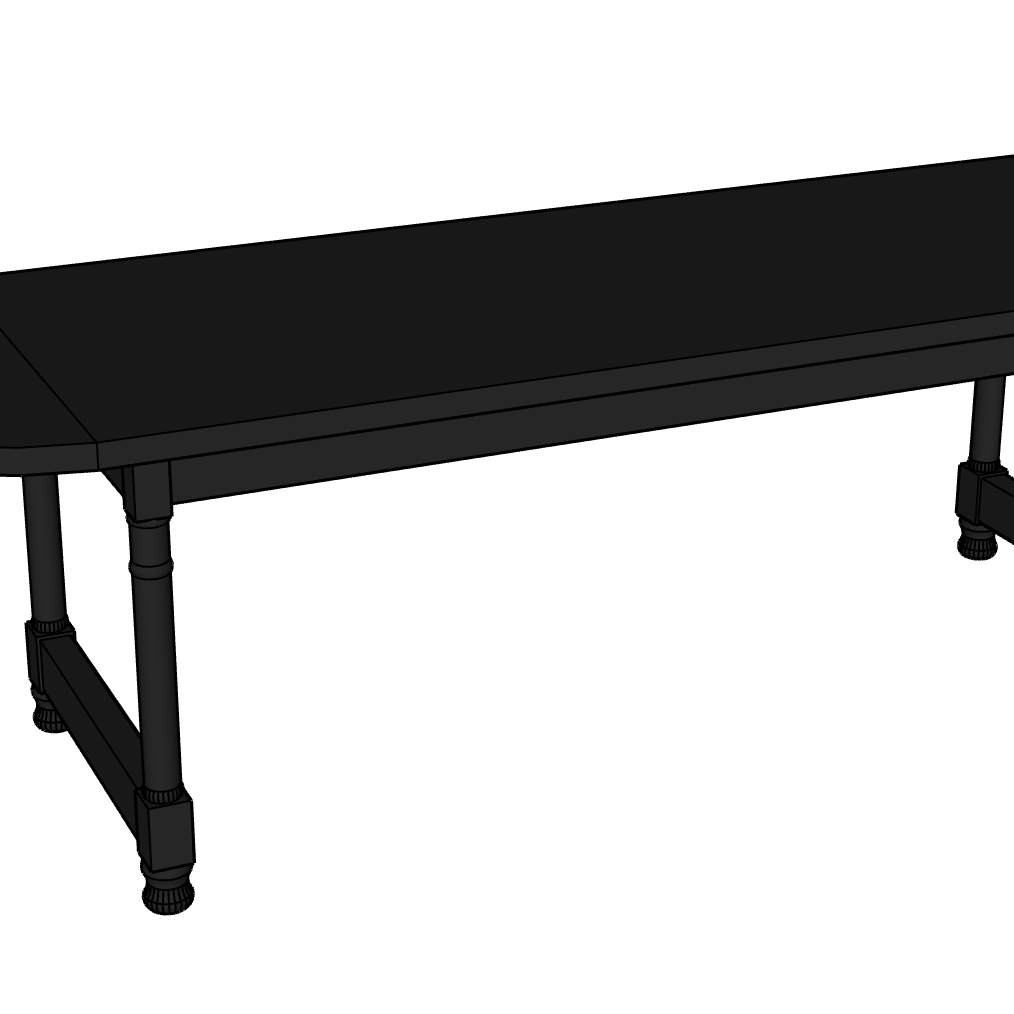 Reclaimed Wood Oval Farm Table - elsie green - Custom Furniture