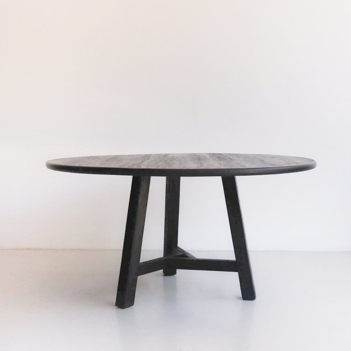 Reclaimed Wood Round Dining Table - elsie green - Custom Furniture