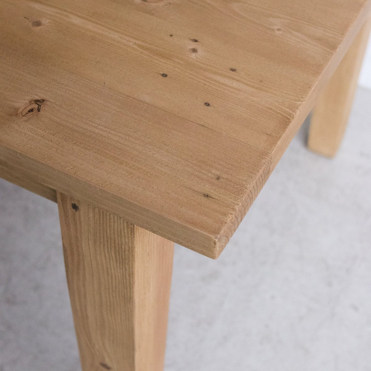 Shaker Inspired Reclaimed Wood Farm Table - elsie green - Custom Furniture