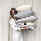 Striped Pillow Cover - elsie green - Textiles