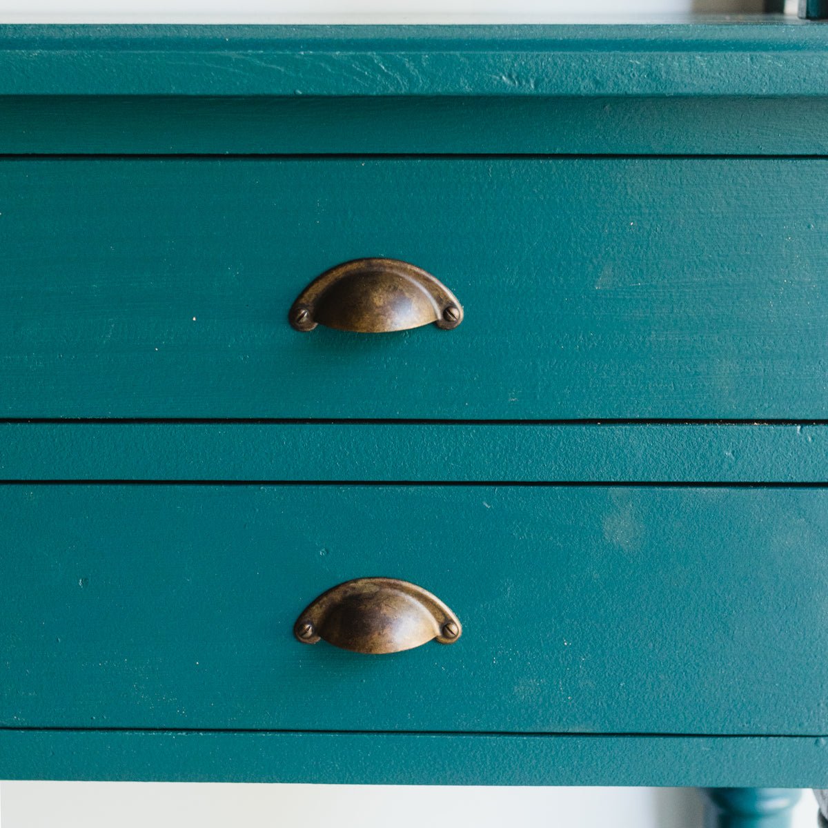 Tudor Reclaimed Wood Library Console - elsie green - Custom Furniture