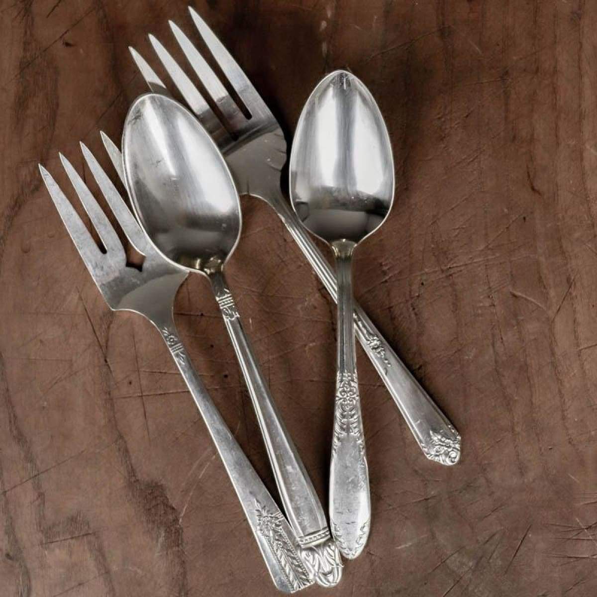 Vintage Serving Fork and Spoon - elsie green - The French Kitchen
