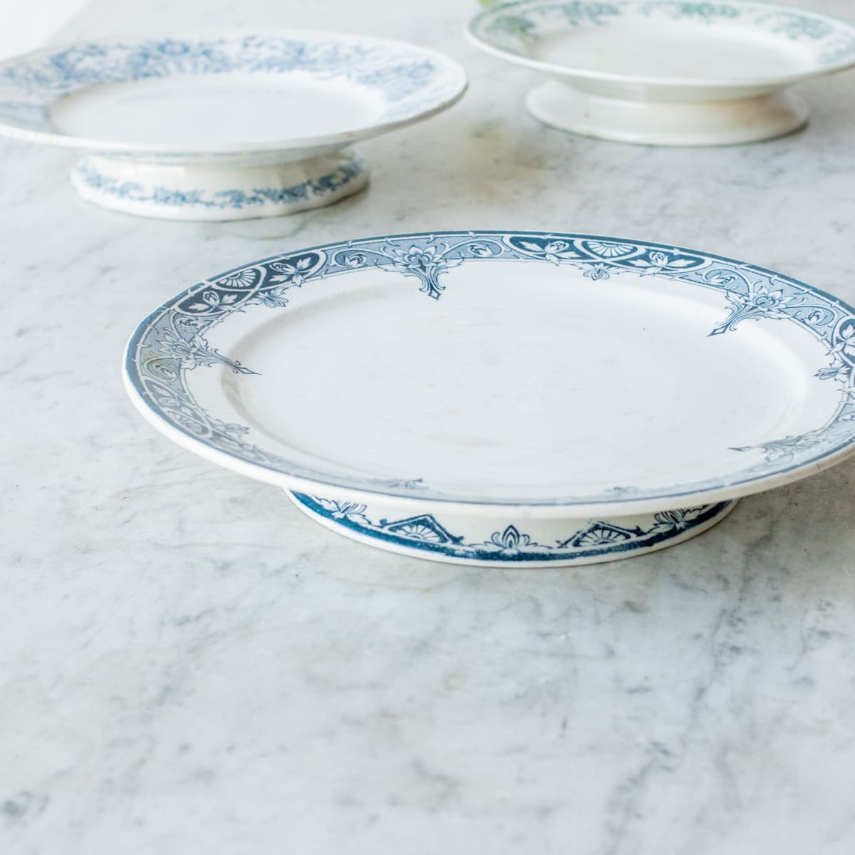 Vintage Transferware Cake Plate - elsie green - The French Kitchen