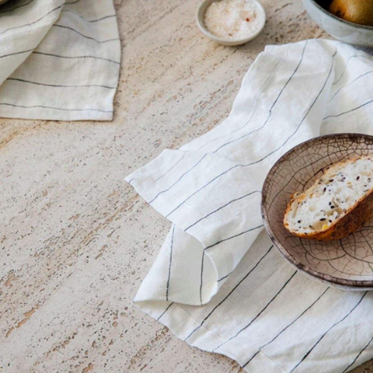 Washed Linen Napkin Set of 4 - elsie green - Textiles