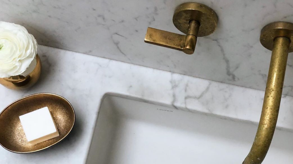 living brass sink faucet