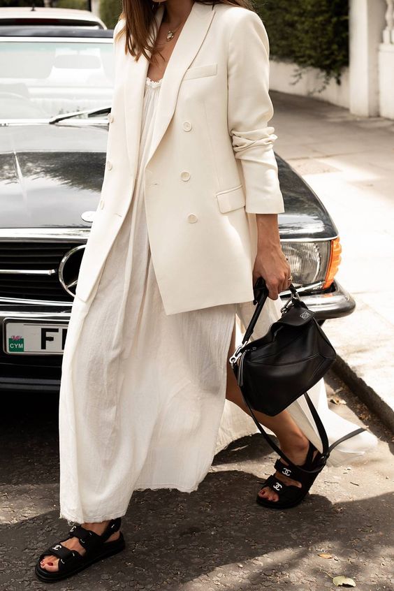 White-linen-dress-with-jacket