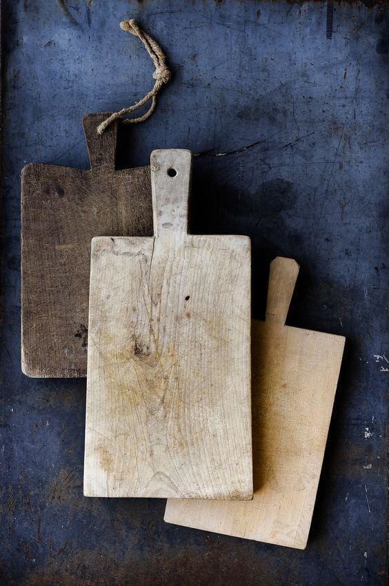 Vintage French Bread Boards and How to Decorate with Them