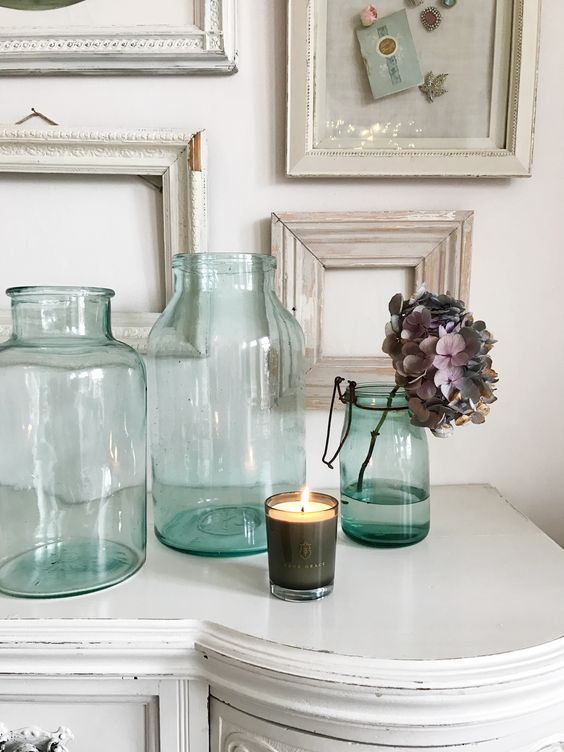 Decorating with French Canning Jars - elsie green