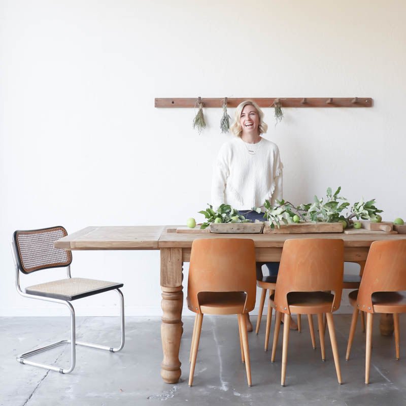 Decorating with Your Reclaimed Wood Farm Table - elsie green