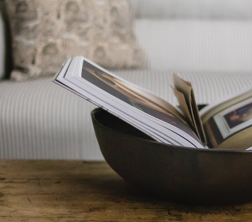 book in bowl
