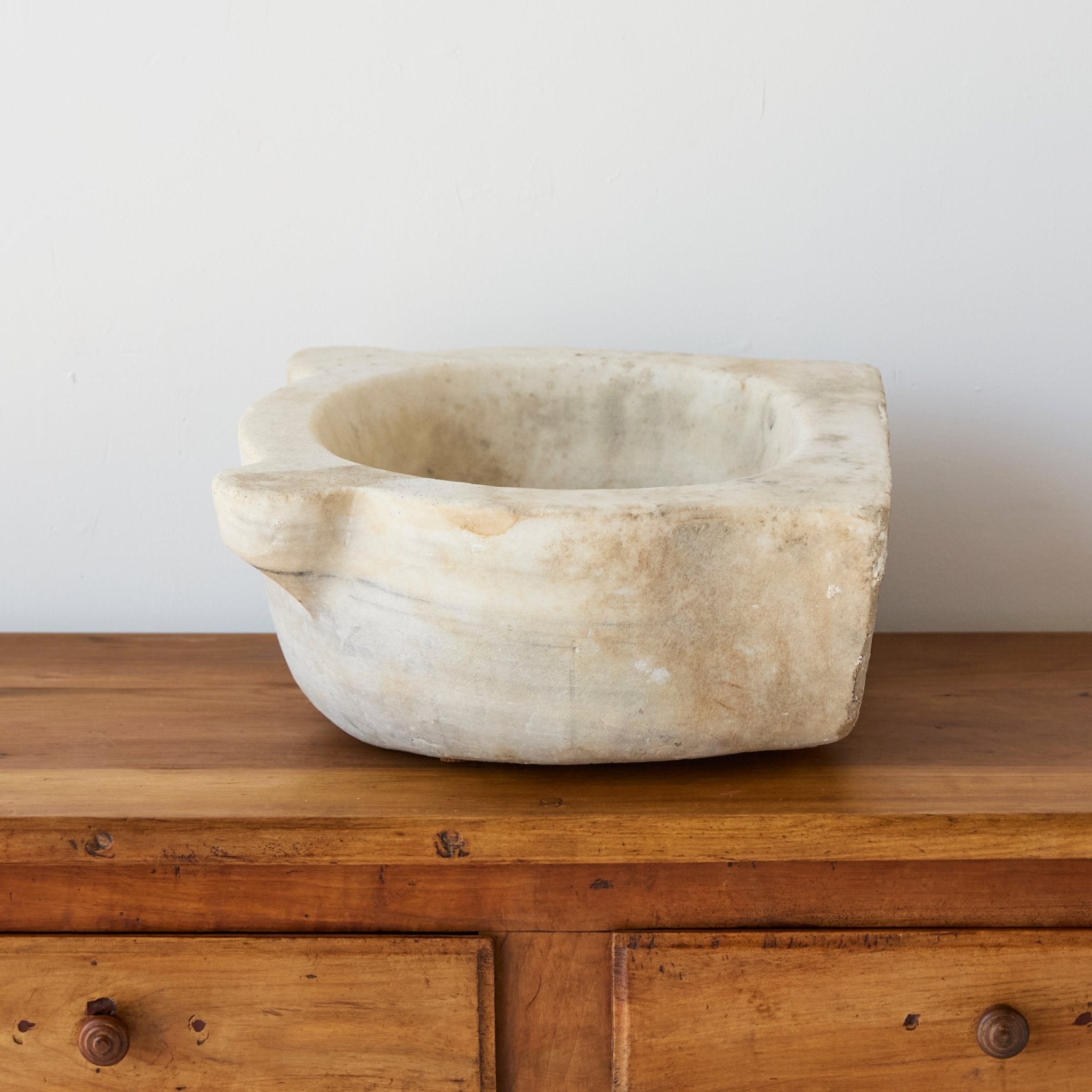 19th Century Carrera Marble Sink - elsie green - furniture