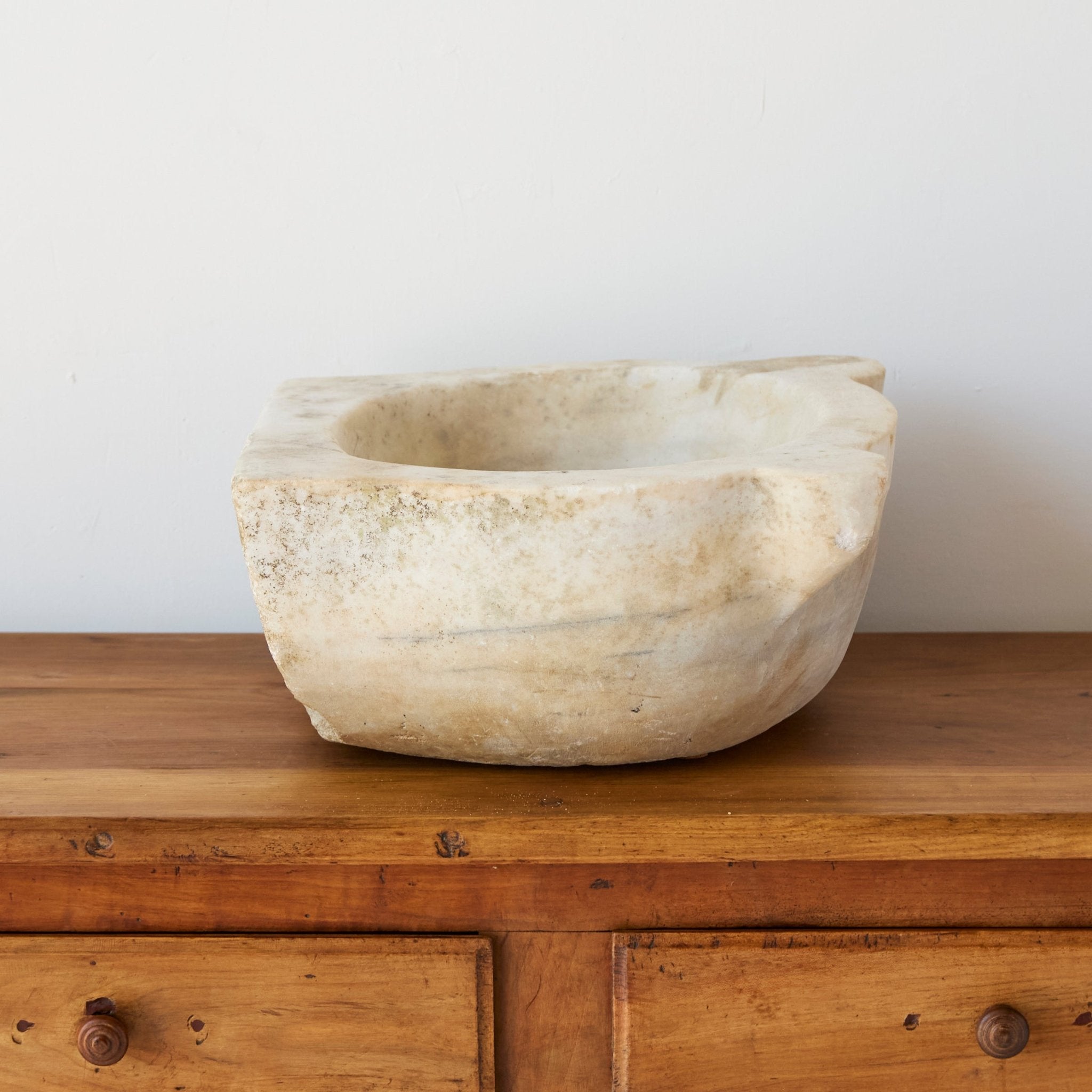 19th Century Carrera Marble Sink - elsie green - furniture