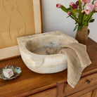 19th Century Carrera Marble Sink - elsie green - furniture