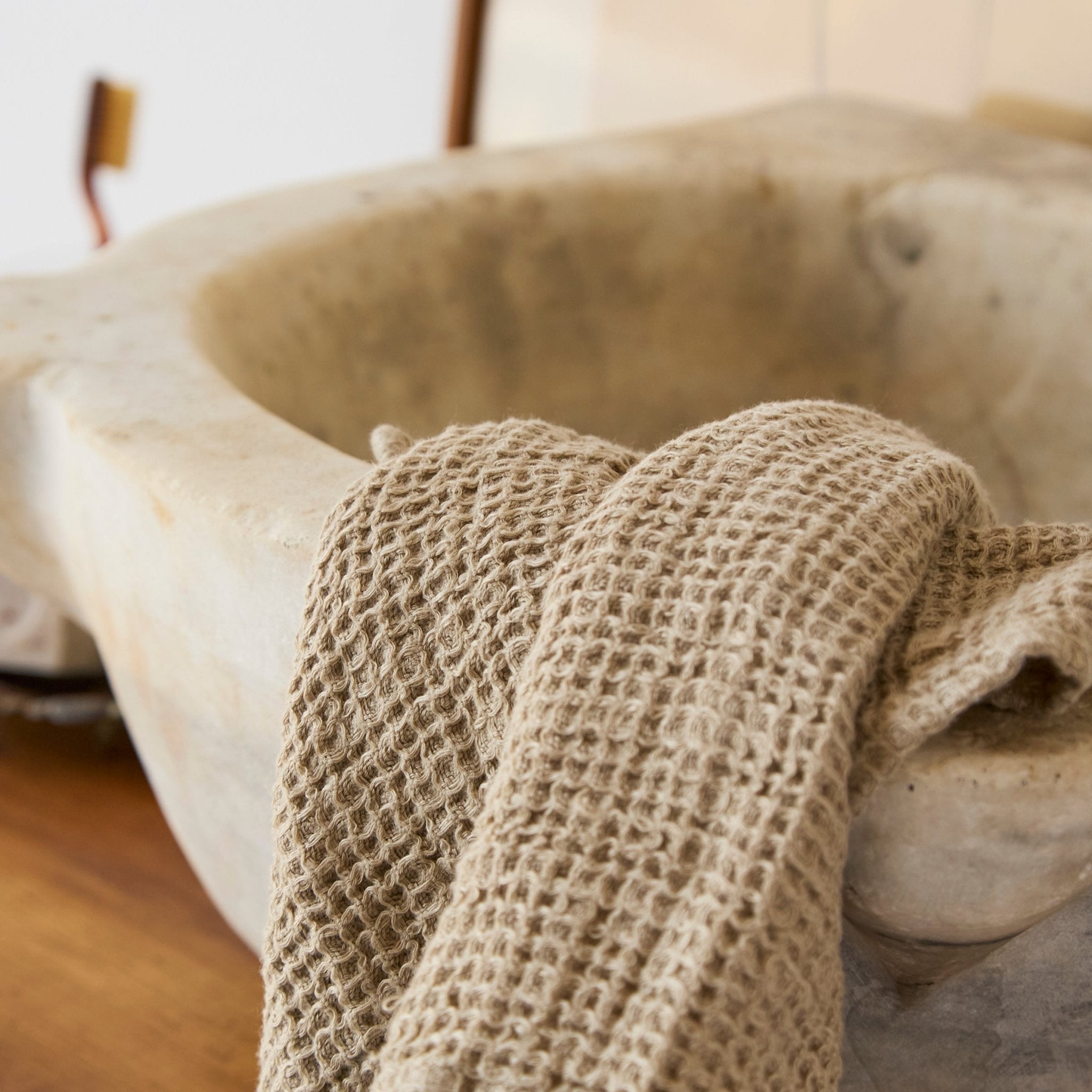 19th Century Carrera Marble Sink - elsie green - furniture