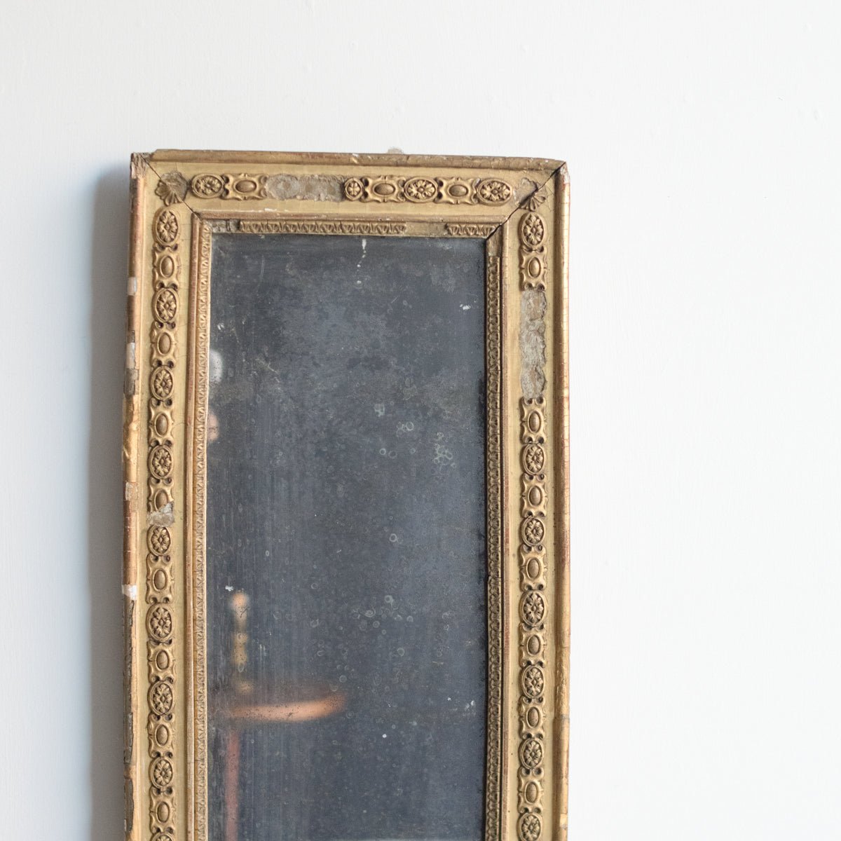 19th Century Gilded Mirror | 10.5 x 39.5 - elsie green - decor