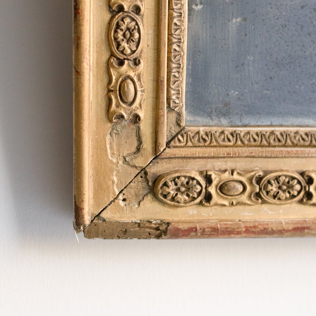 19th Century Gilded Mirror | 10.5 x 39.5 - elsie green - decor