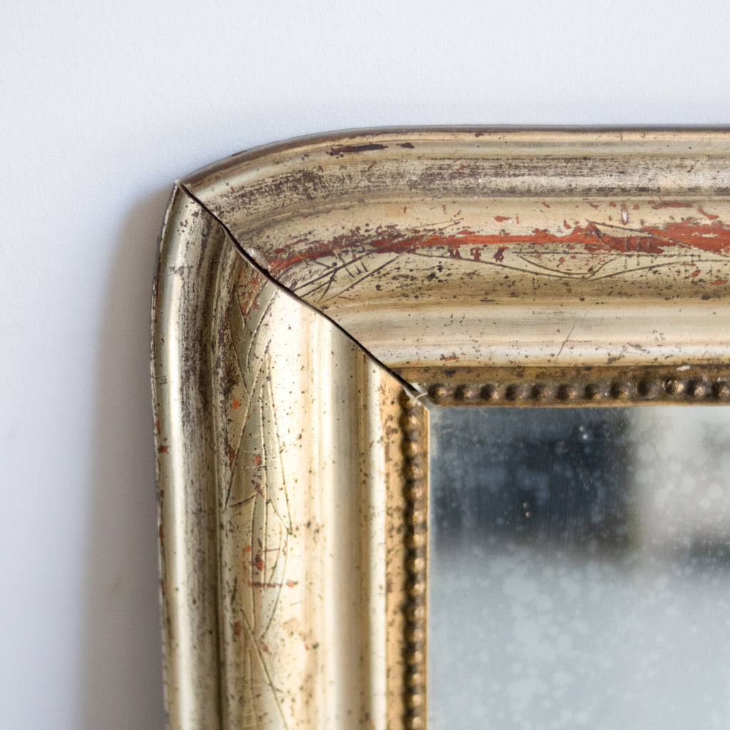 Vintage Gold Leaf Mirror  | 22 x 29 - elsie green