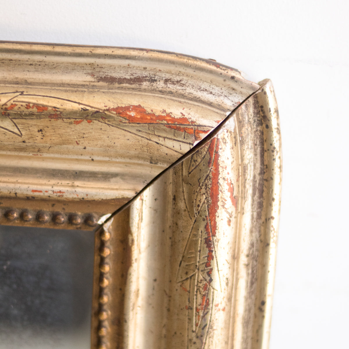 Vintage Gold Leaf Mirror  | 22 x 29 - elsie green