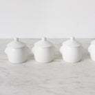 Pots de Creme with Silver Spoon Set of 6 - elsie green