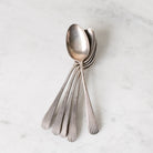 Pots de Creme with Silver Spoon Set of 6 - elsie green