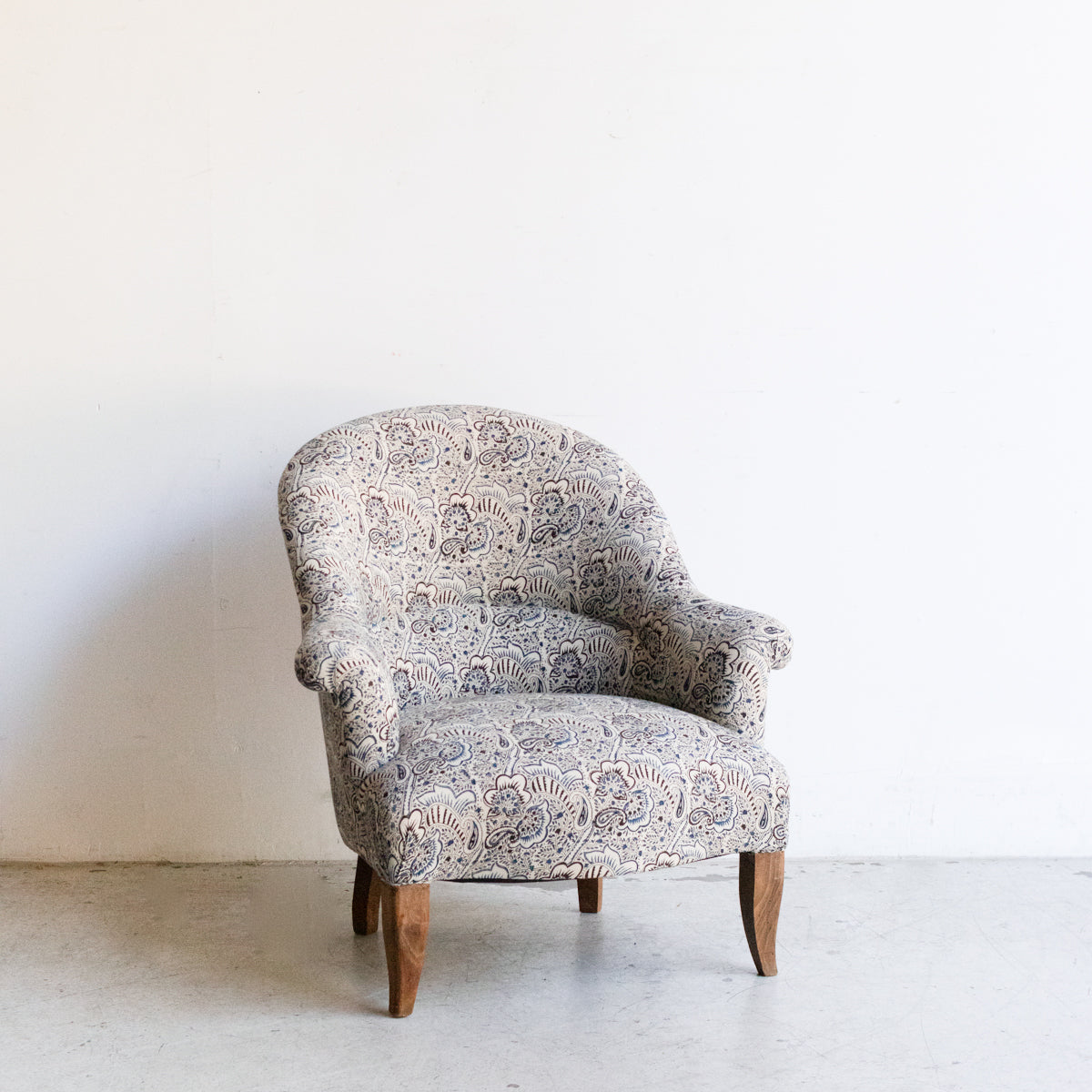 Block Print Crapaud Chair  Alexandra Indigo – elsie green