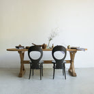 Oval Reclaimed Wood Trestle Table - elsie green